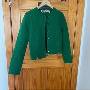 Vintage The Eagle's Eye Green Wool Cardigan
